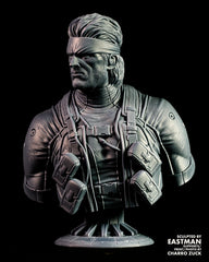 Solid Snake (Metal Gear Solid) Bust - 105mm to 211mm 3D Print (Fan Art)