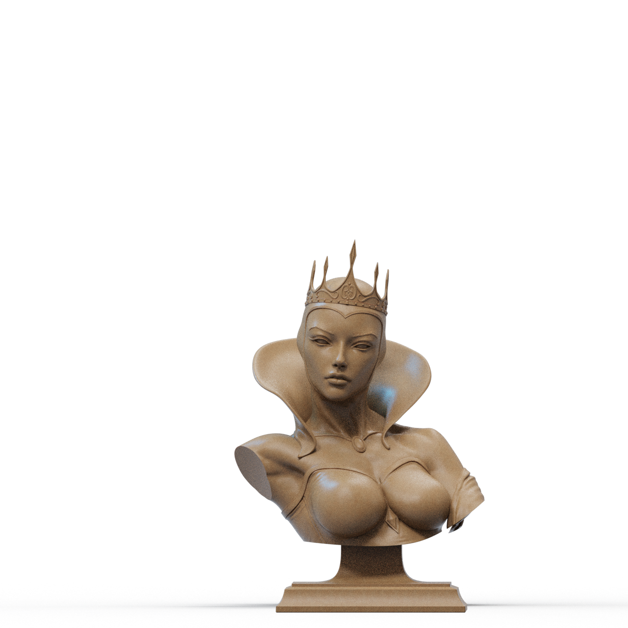 The Evil Queen 3D Printed Bust - 6 and 12 scale available.