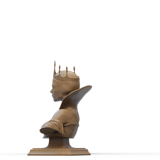 The Evil Queen 3D Printed Bust - 6 and 12 scale available.