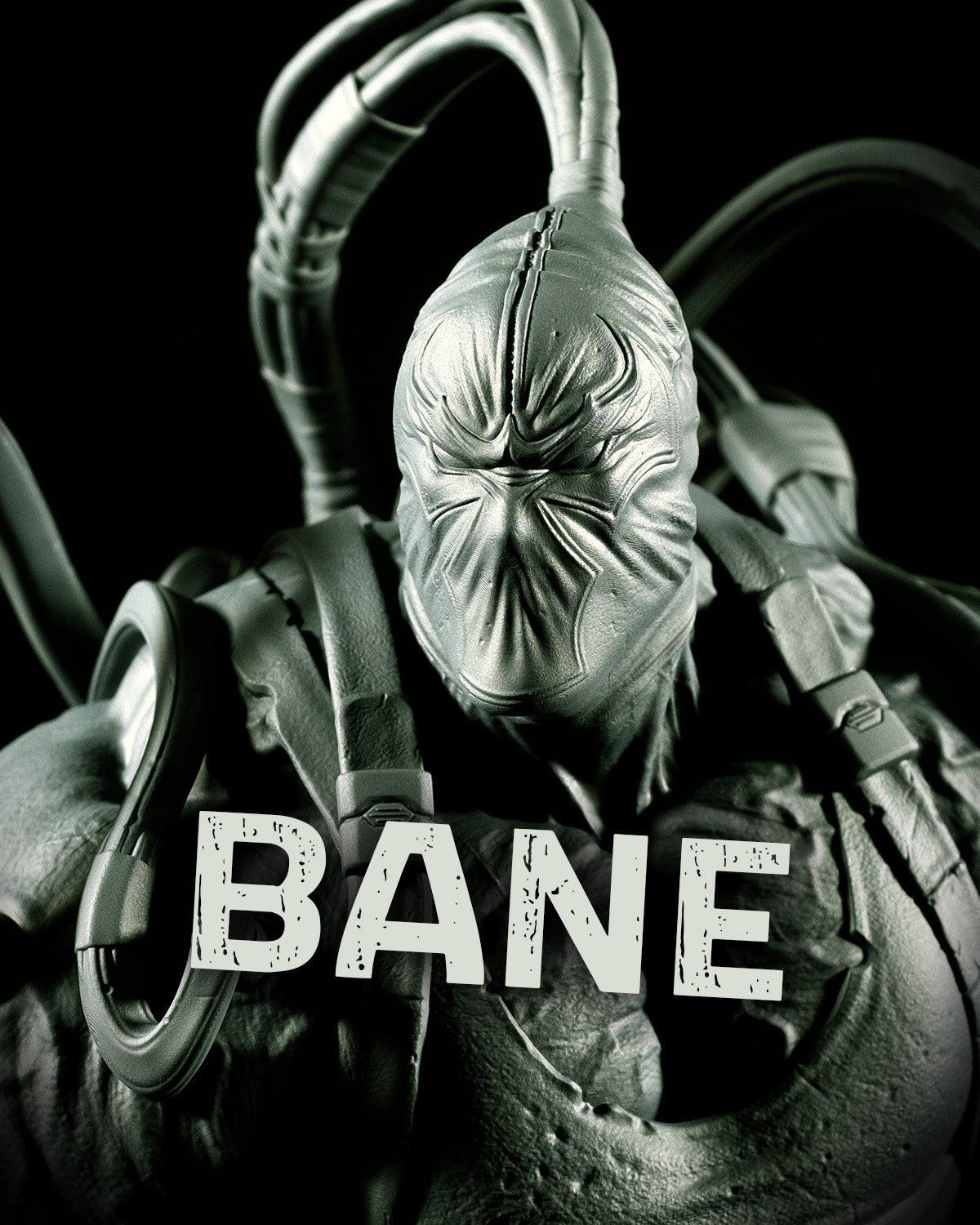 Bane Bust (DC) 3D Printed Bust - Unpainted – ModelShack