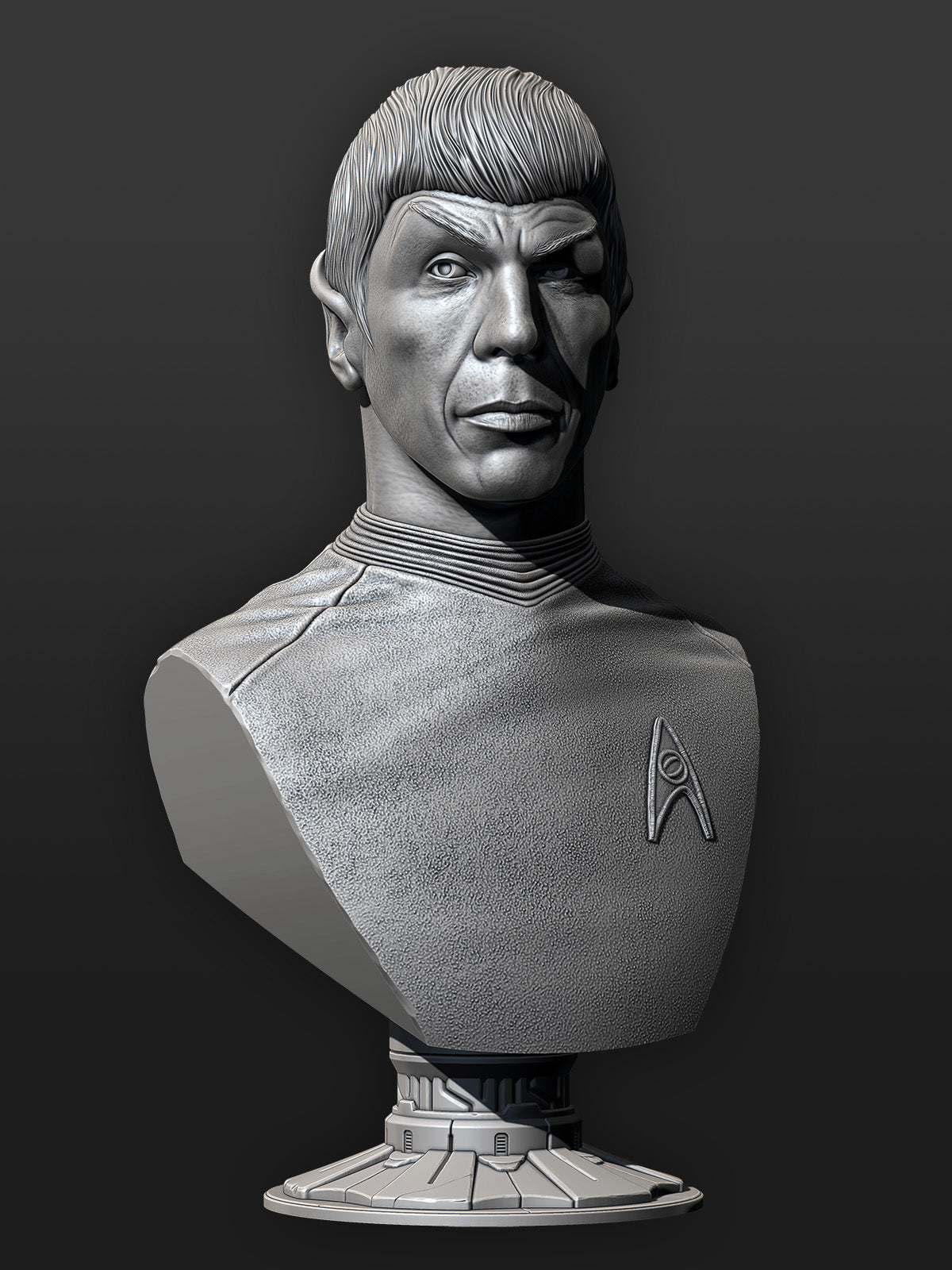 Spock (Star Trek) Bust - 133mm to 266mm 3D Print (Fan Art)