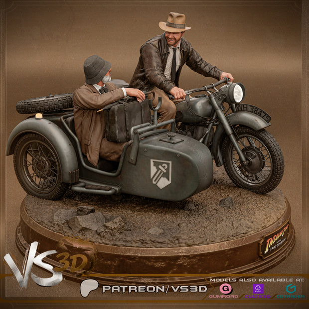Indiana Jones - Diorama - 3D Printed Sculpt - 10 Scale