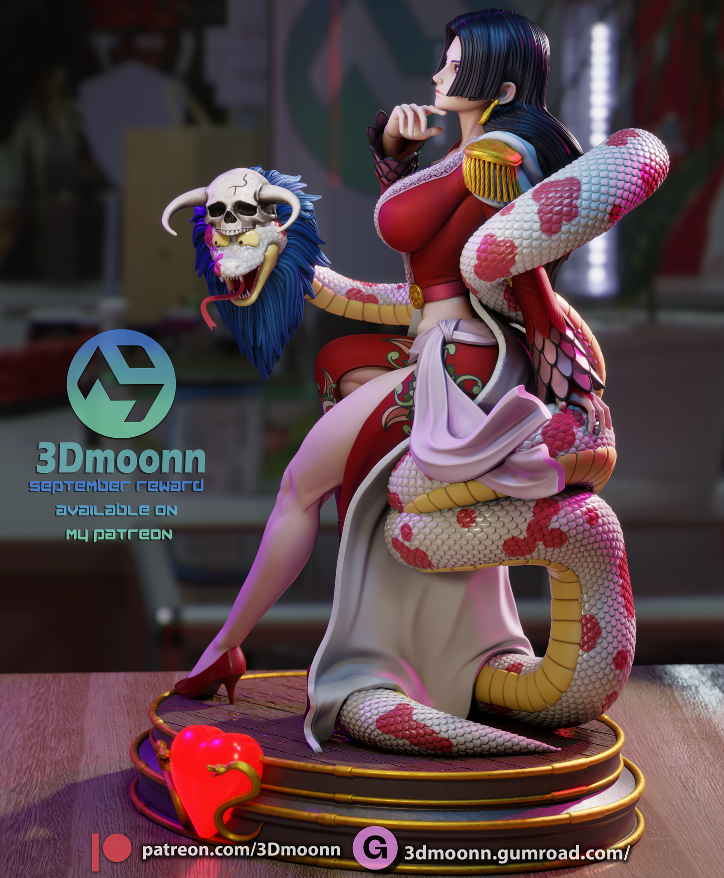 Boa Hancock (One Piece)- 3d Printed 1:6 model kit