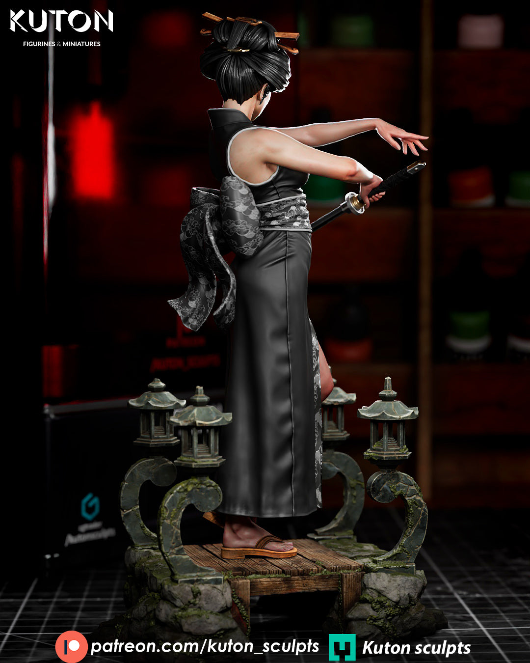 Hoshiko 3D Printed Model Statue / Bust 10 Scale