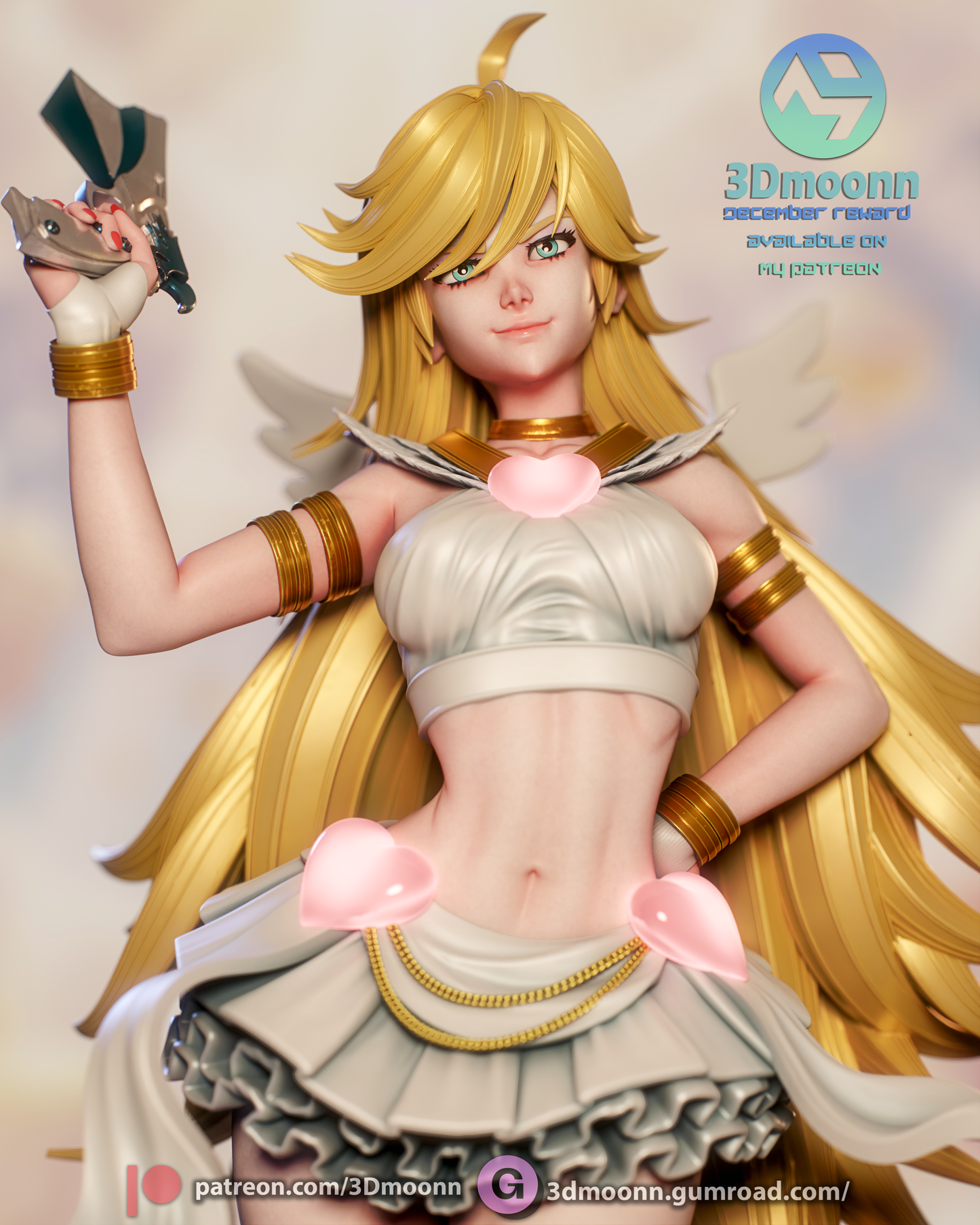 Panty (Panty & Stocking with Garterbelt) -3d Printed model kit