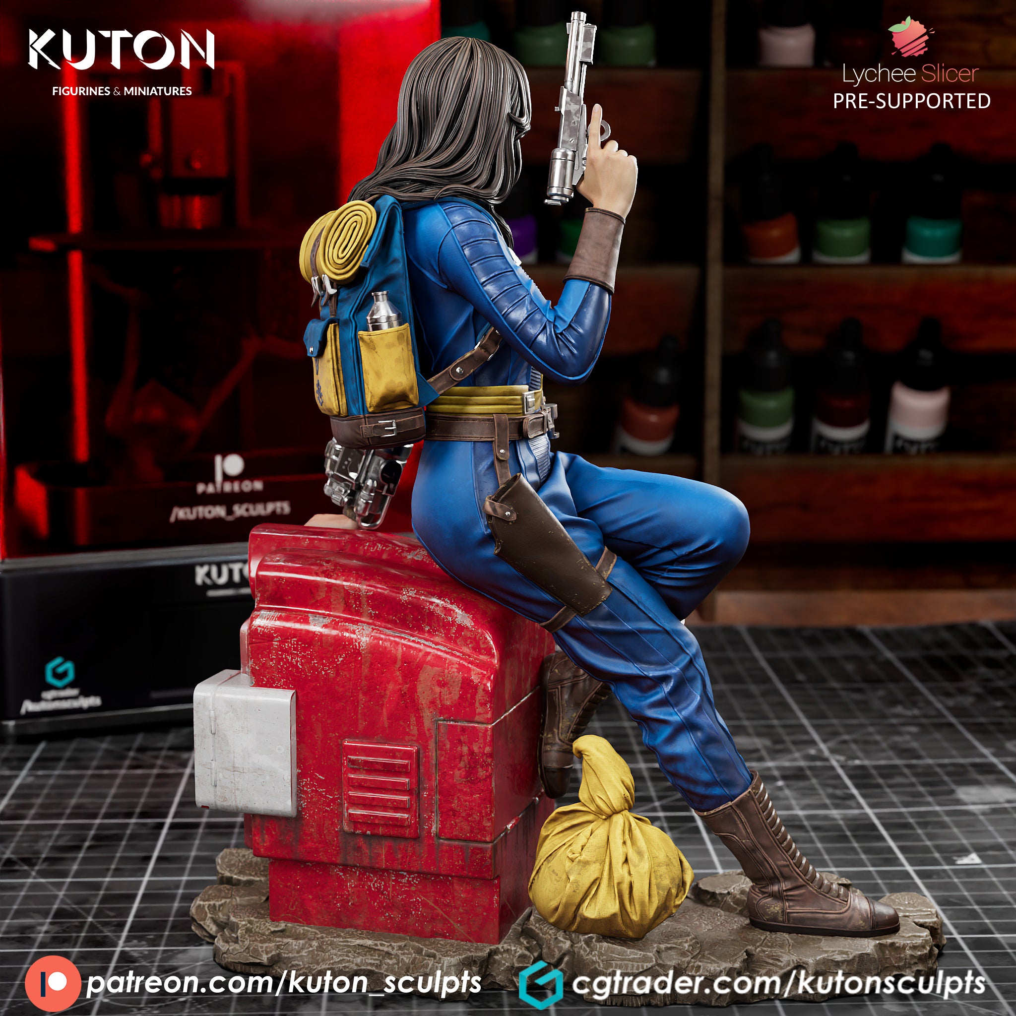 Fallout - Lucy MacLean  - 3D Printed Fan Art (Kuton)