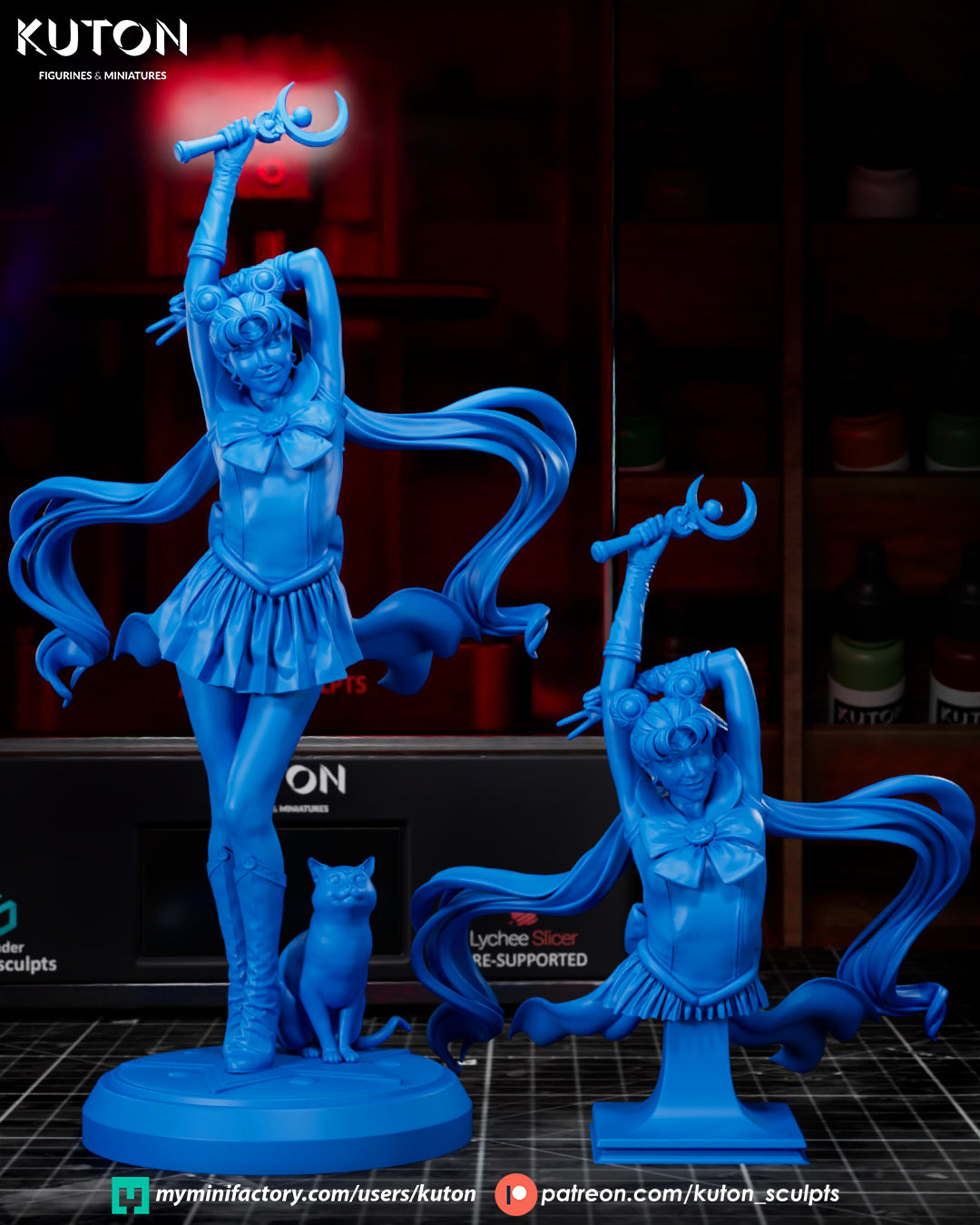 Sailor Moon (Usagi Tsukino) - 3D Printed Model Kit - Fan Art