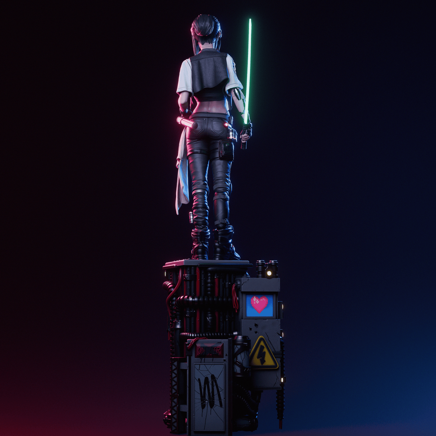 Cyber Samurai - 3D Printed Model Kit - 1:6 scale