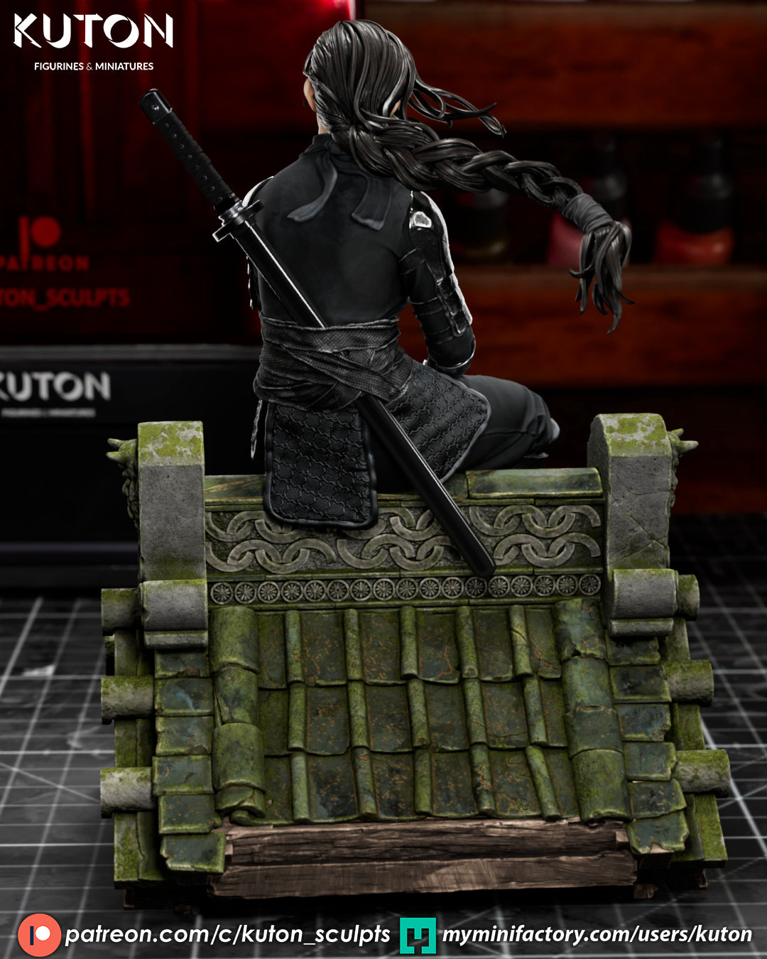 Shiori (Kuton Original) - 3D Printed Model Kit - 1:10 Scale