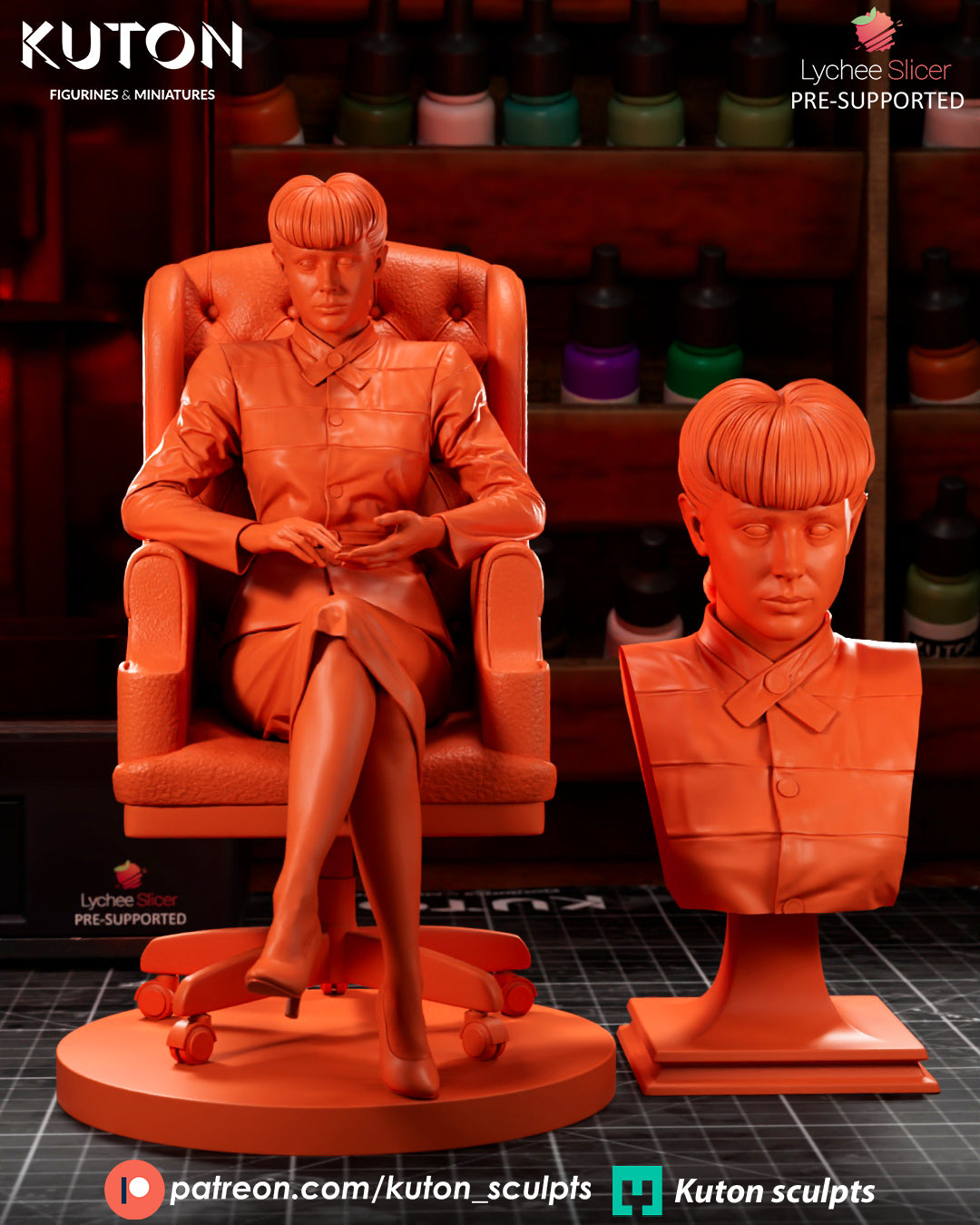 Rachael (Blade Runner) 3D Printed Model Kit - 1:10 Scale