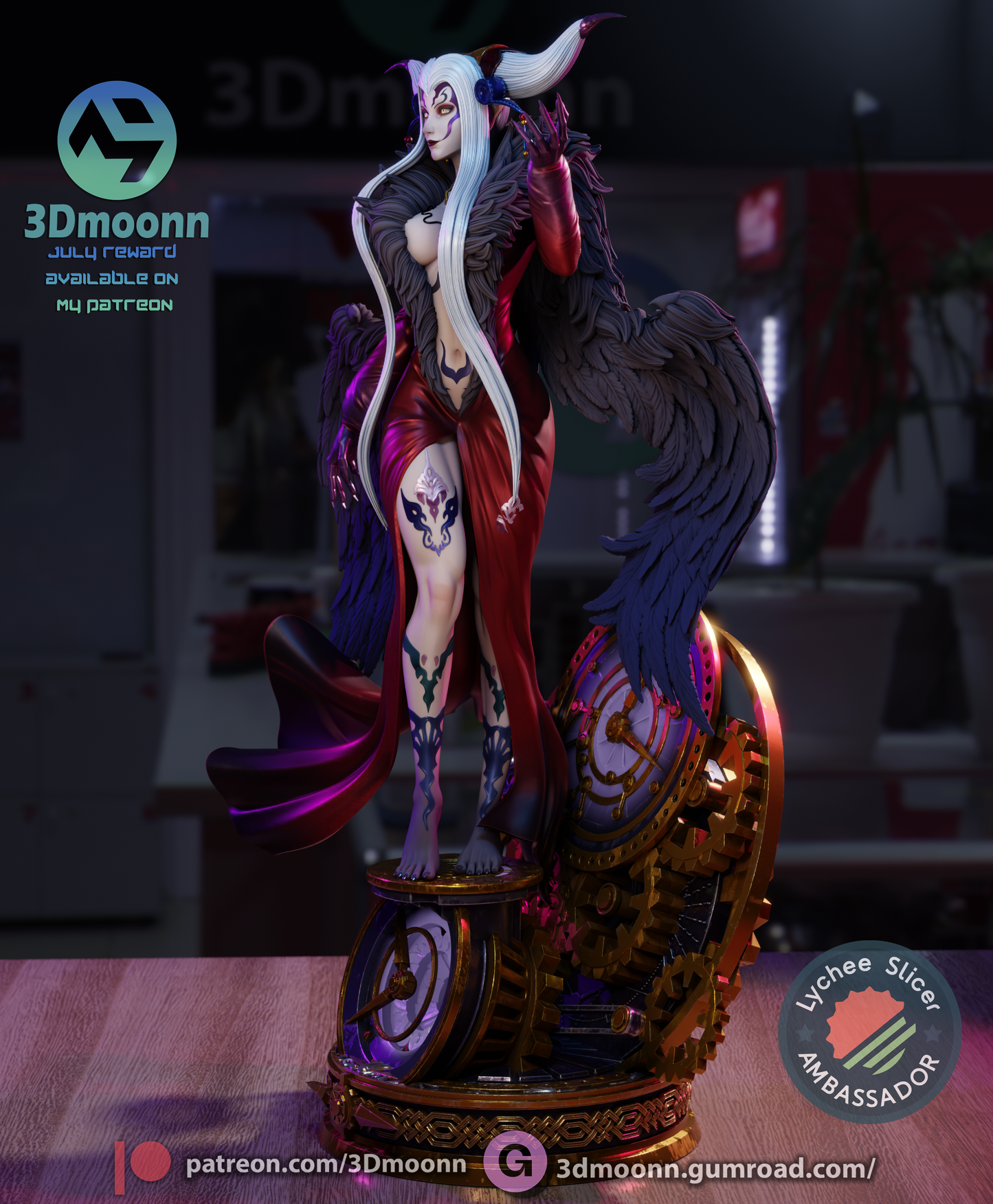Ultimecia (Final Fantasy) - 3d Printed 1:6 model kit (Fan Art)