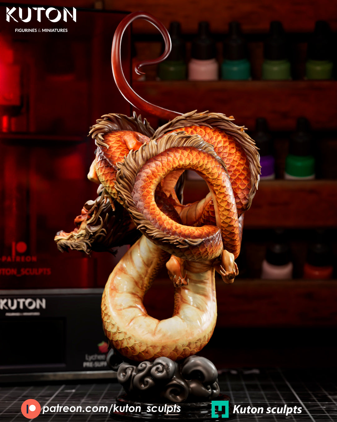 Ember Rider - 3D Printed Statue