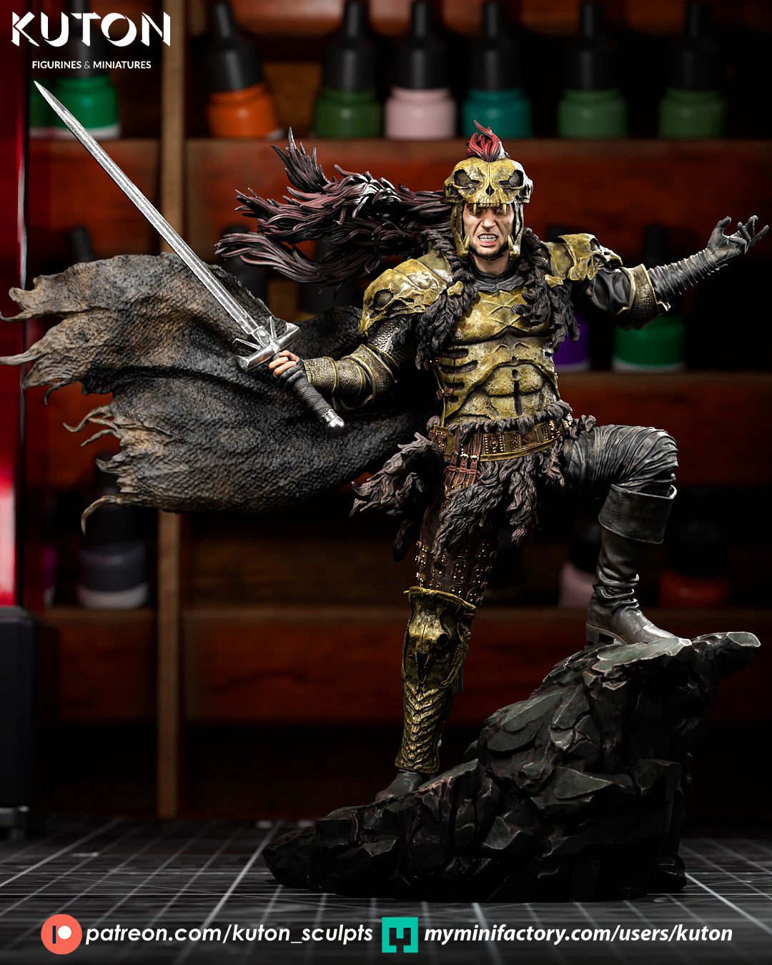 Kurgan (Highlander) - 3D Printed Model Kit - 1:10 Scale