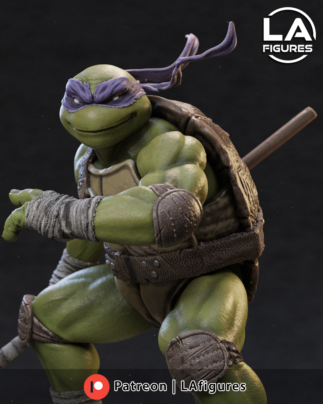 Donatello (TMNT) Statue - Fan Art 10 Scale (177mm) 3D Print Kit