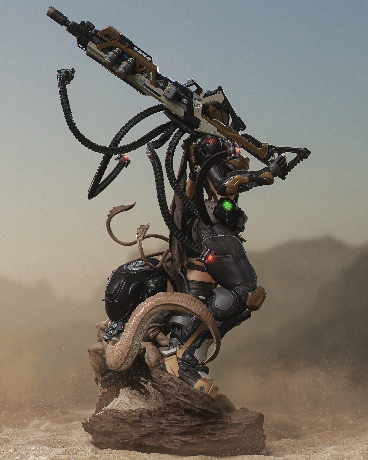 Kyla (Red Sands) - 3D Printed Model Kit - 1:6 scale (Fan Art)
