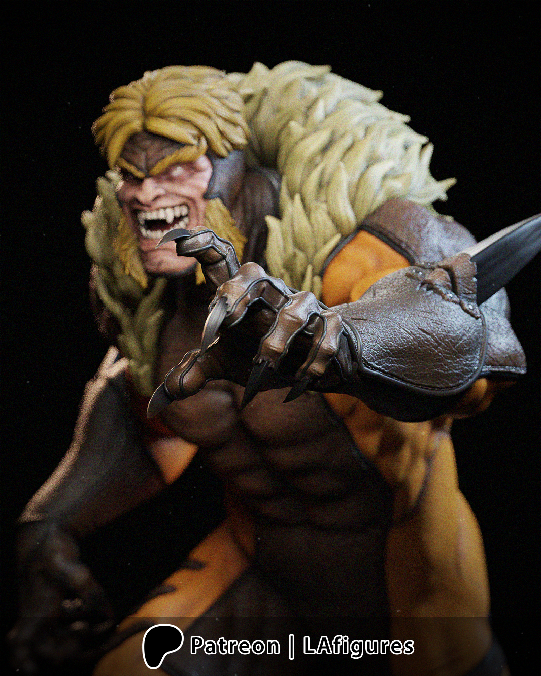 Sabretooth (X-Men) Statue - Fan Art 10 or 12 scale (231mm or 193mm) 3D Print Kit