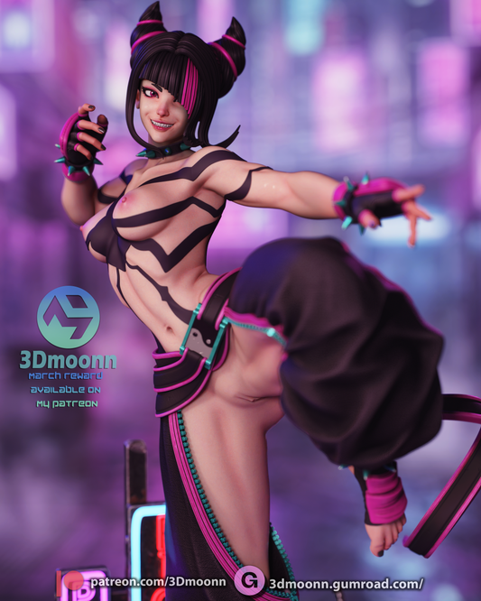 Juni (Street Fighter) - 3D Printed model kit (Fan Art) NSFW