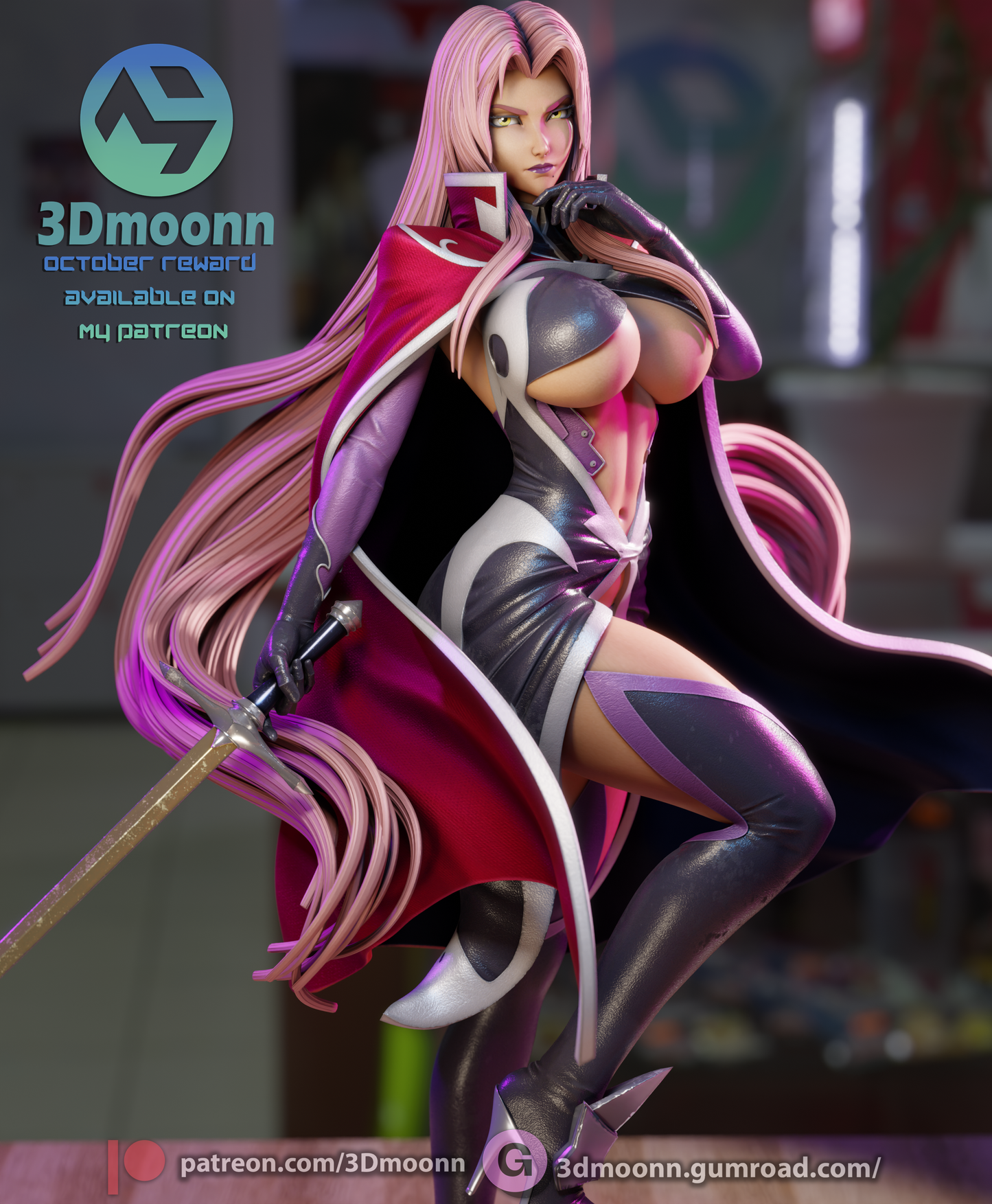 Ingrid (Taimanin) - 3d Printed 1:6 model kit