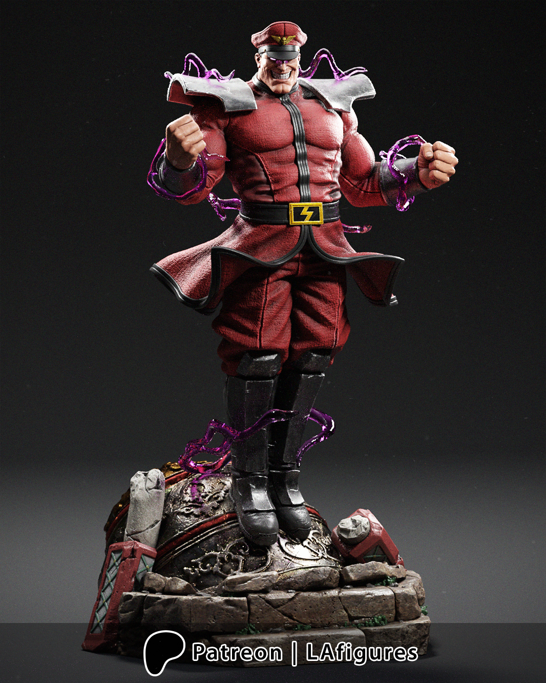 M. Bison (Street Fighter) Statue - Fan Art 10 scale 3D Print Kit