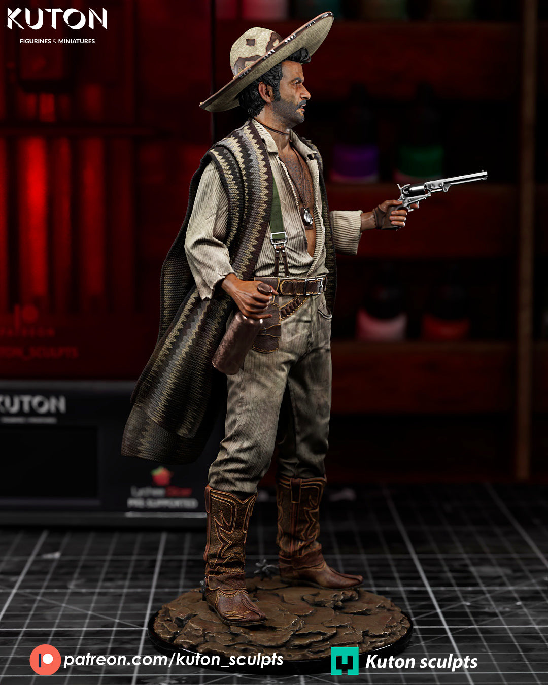 The Ugly Tuco Ramirez - The Good The Bad and The Ugly - 3D Printed Model Kit
