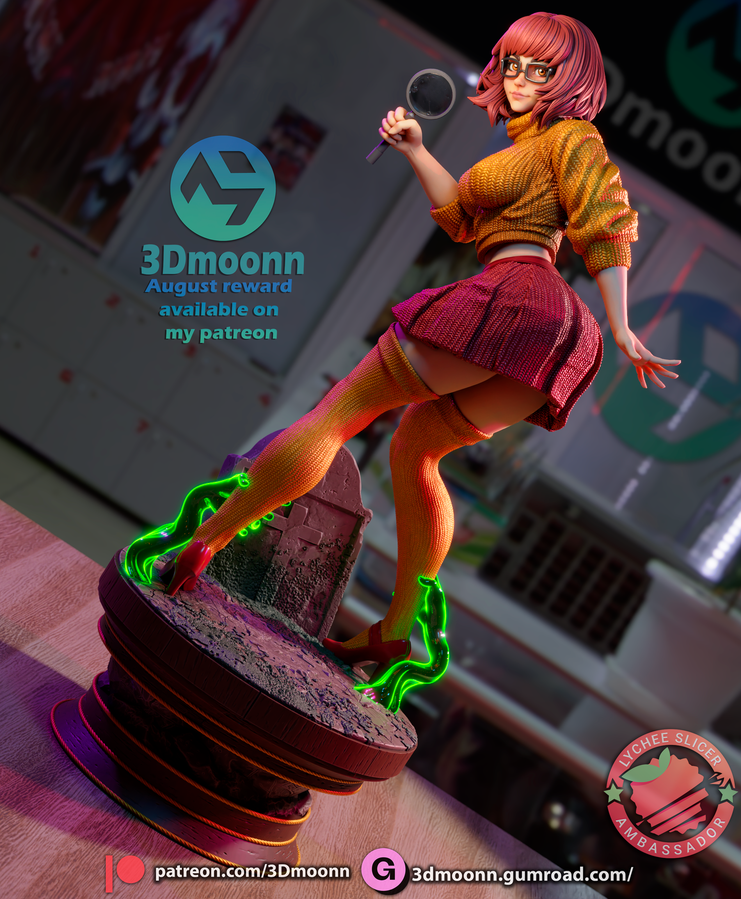Velma (Scooby-Doo) - 3d Printed 1:6 model kit (Fan Art)