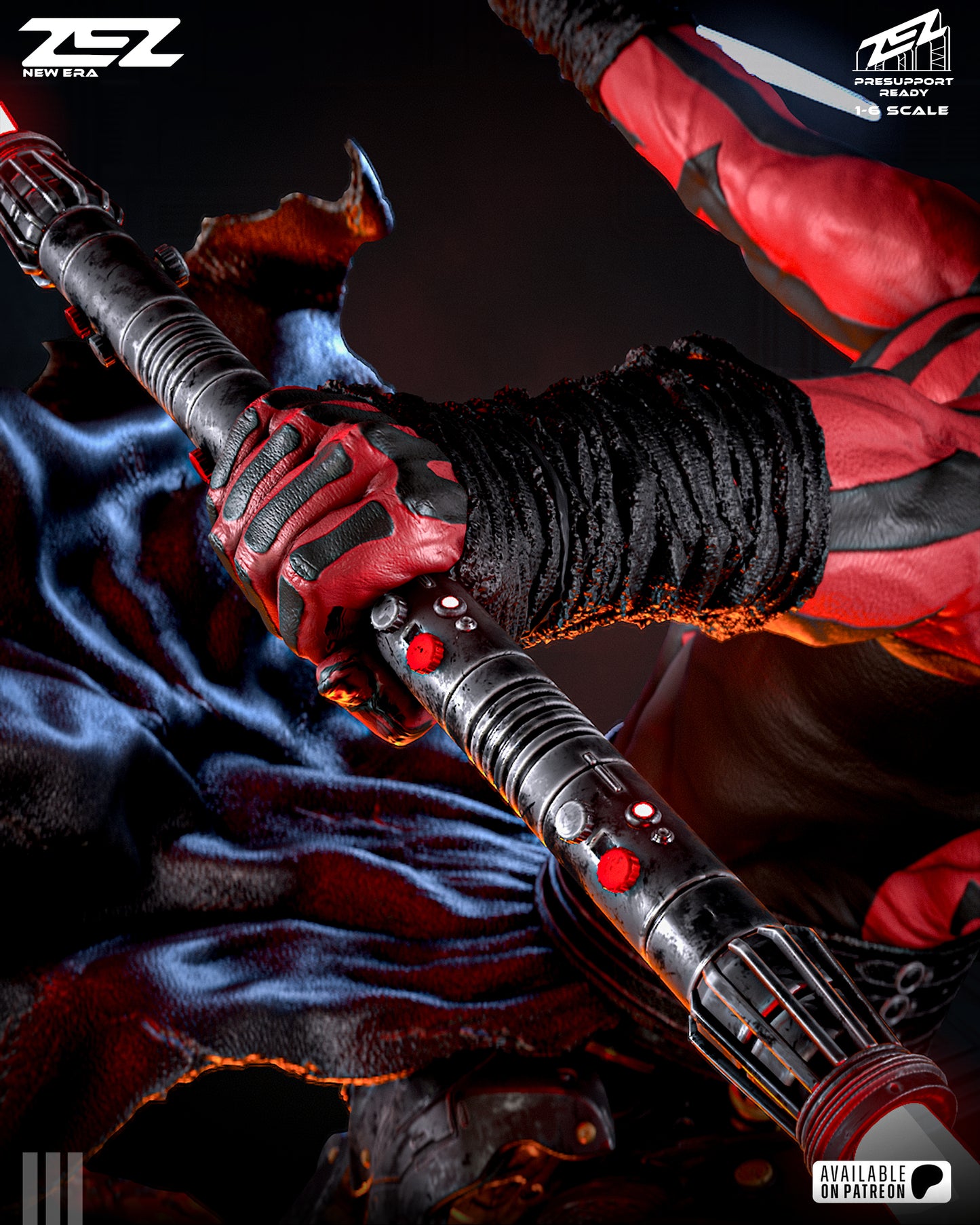 Darth Maul - 3D Printed Statue / Bust model kit 6 scale