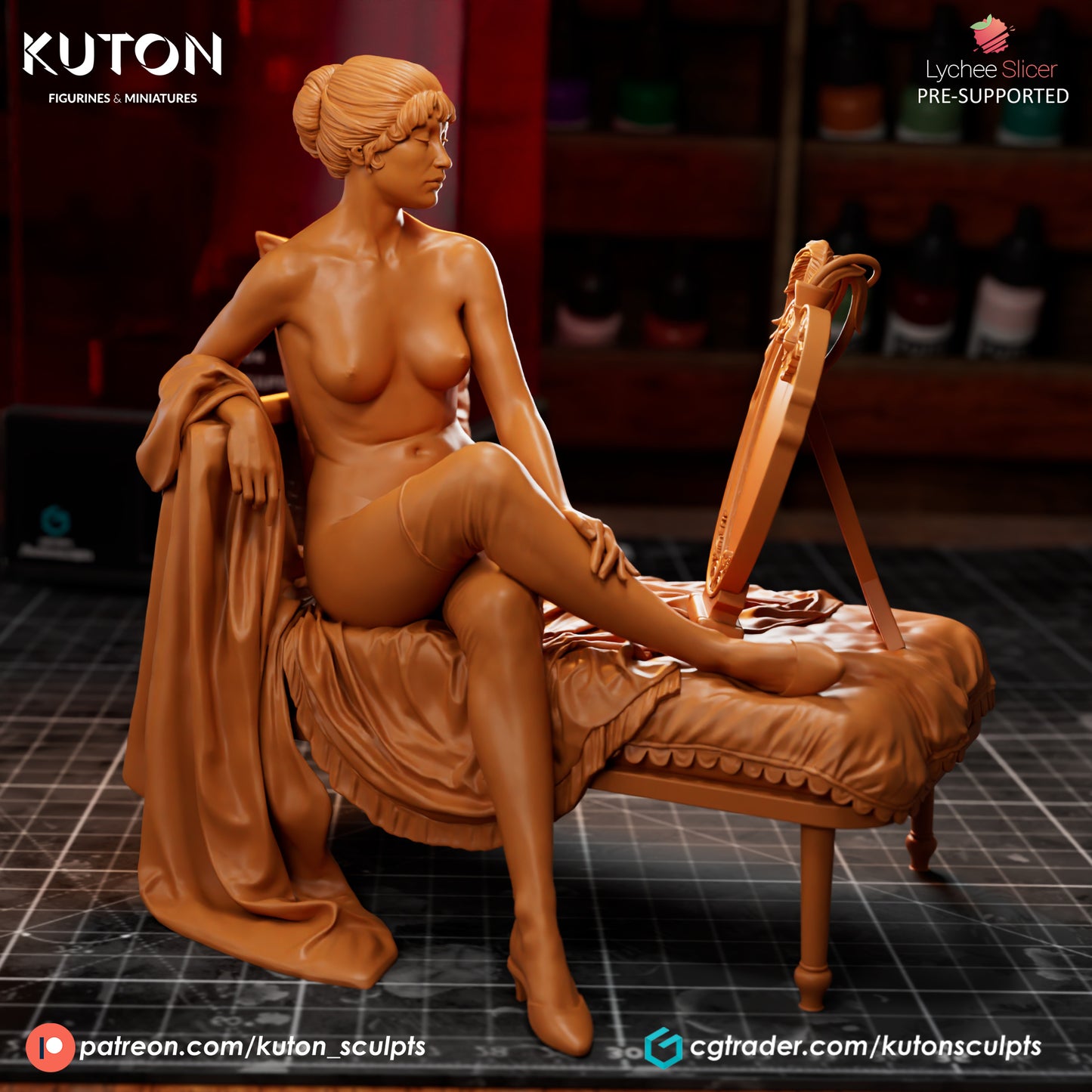 La Toilette par lampe - 3D Printed Model Kit