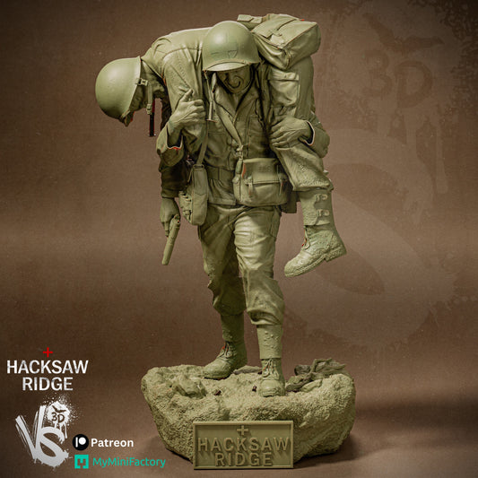 Desmond Doss (Hacksaw Ridge) - Sculpt - 3d Printed Model Kit