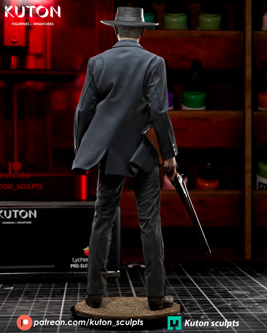 Colonel Mortimer (For a Few Dollars More) - 3D Printed Model Kit - Fan Art