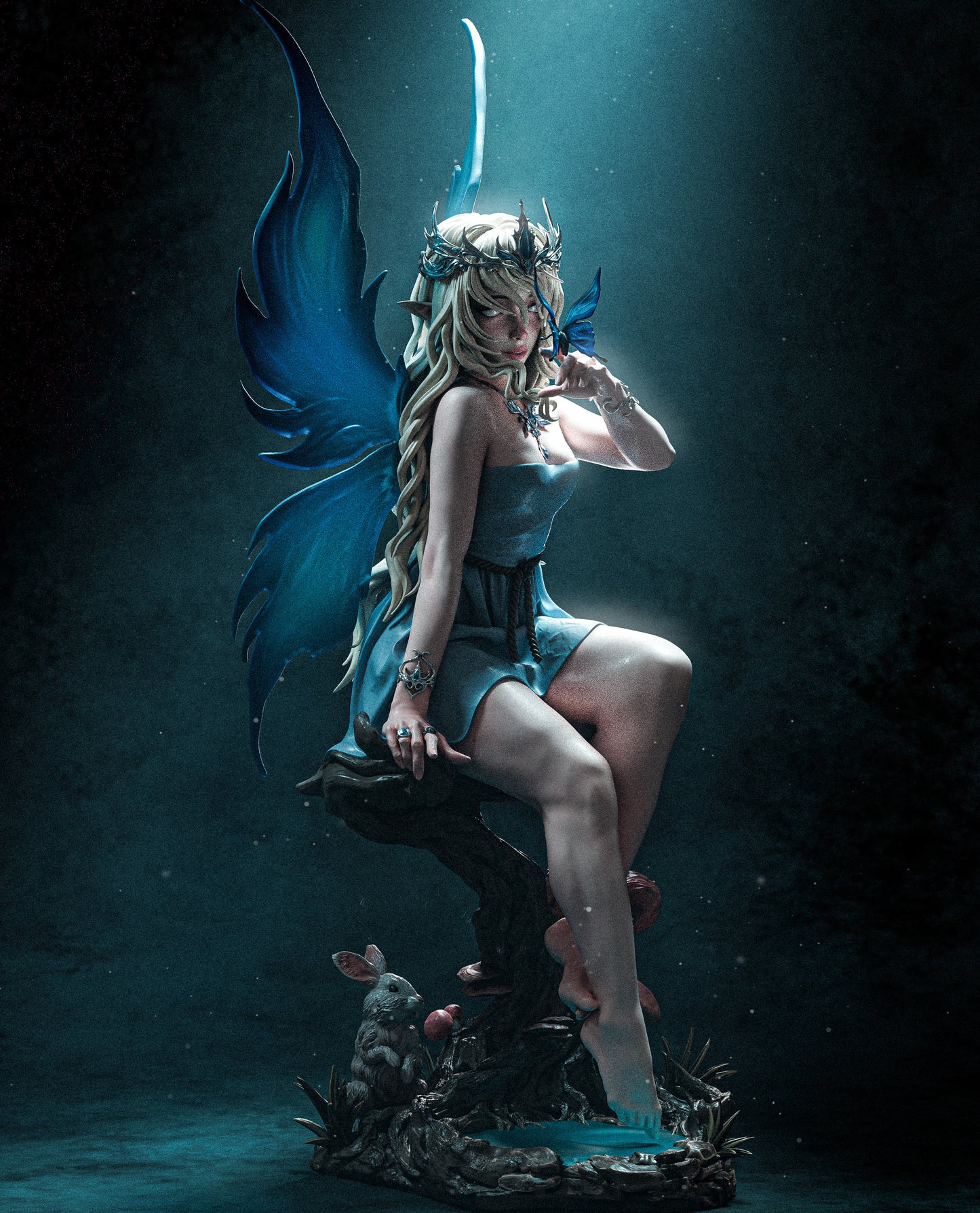 Divine Fairy 3d Printed Model Statue Kit - 9 and 6 scale