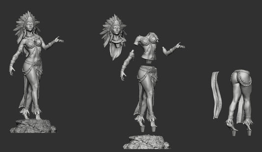 Aztec Godess (Fan Art) Sculpture - (525 - 175mm) - 3D Print