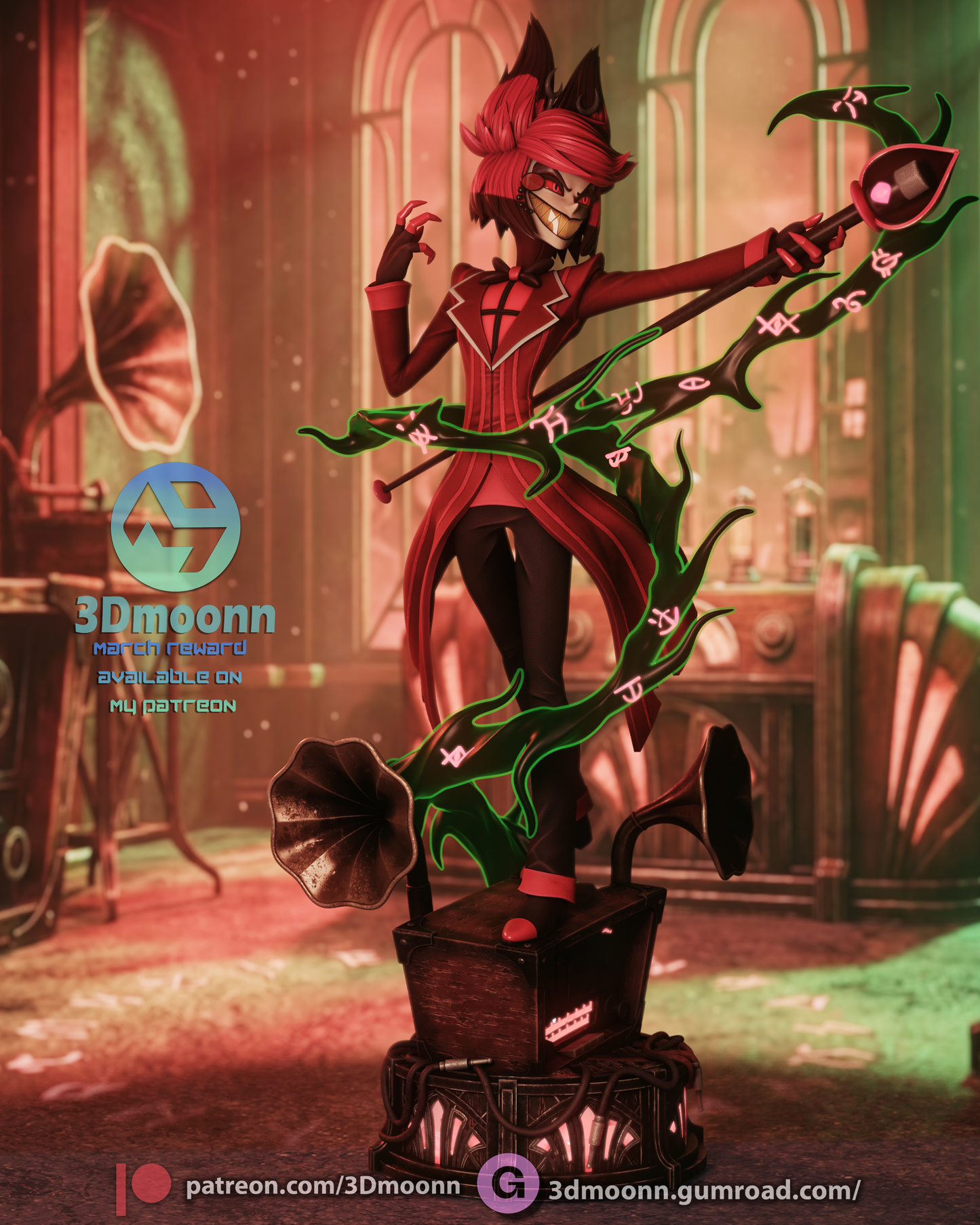Alastor (Hazbin Hotel) - 1:6 model kit (Fan Art)