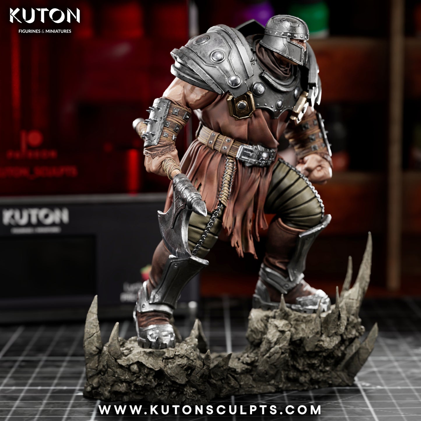 Ram Man - 3D Printed Statue / Bust 10 Scale Model Kit