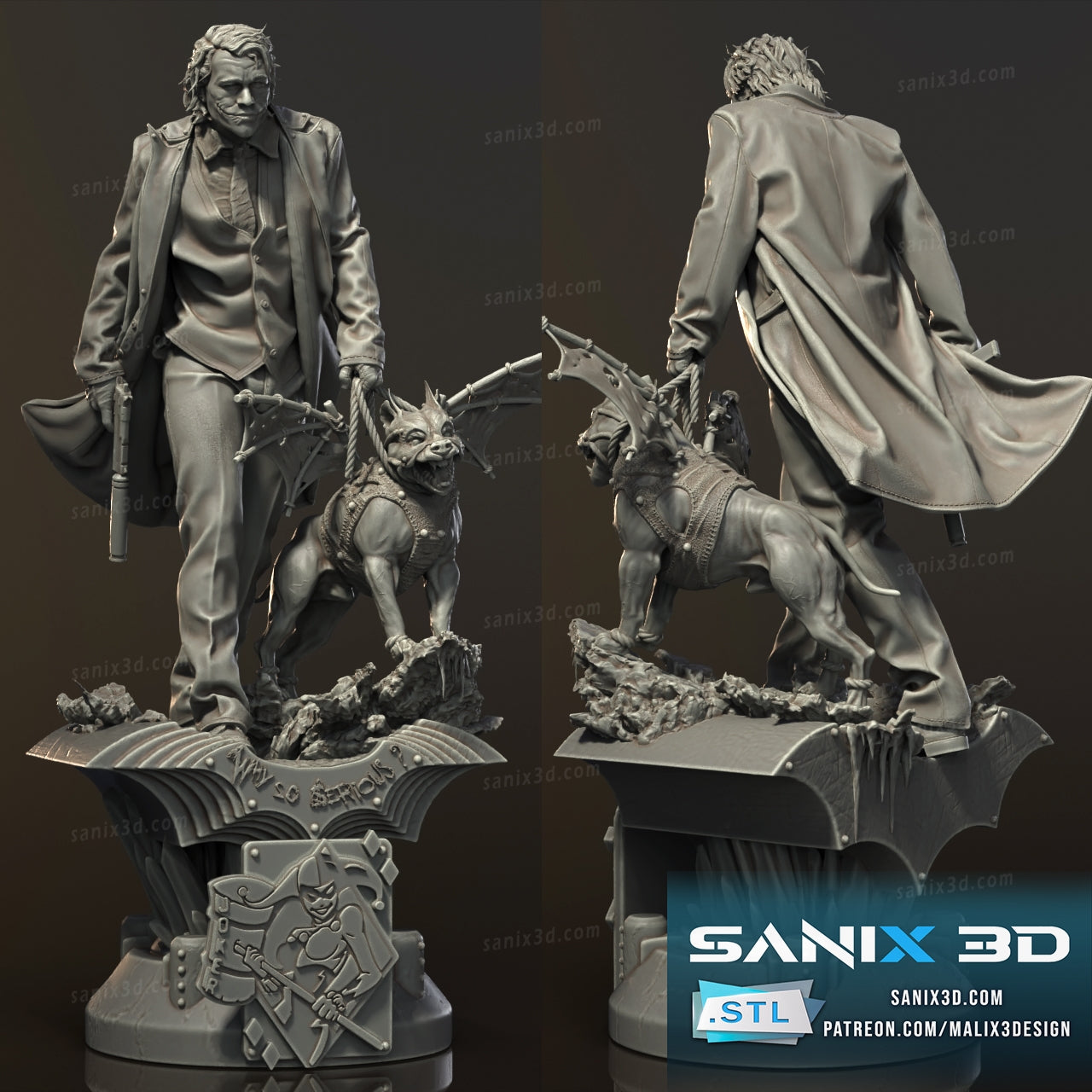 Heath Ledger (Joker) - Fan Art - 3D Print kit