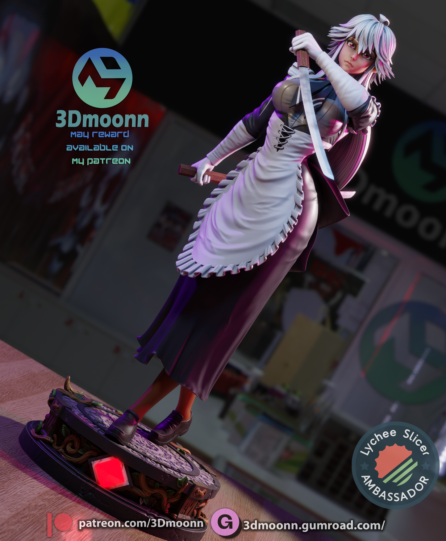 Reanette Elfelt (Ossan Newbie Adventurer) - 3d Printed 1:6 model kit
