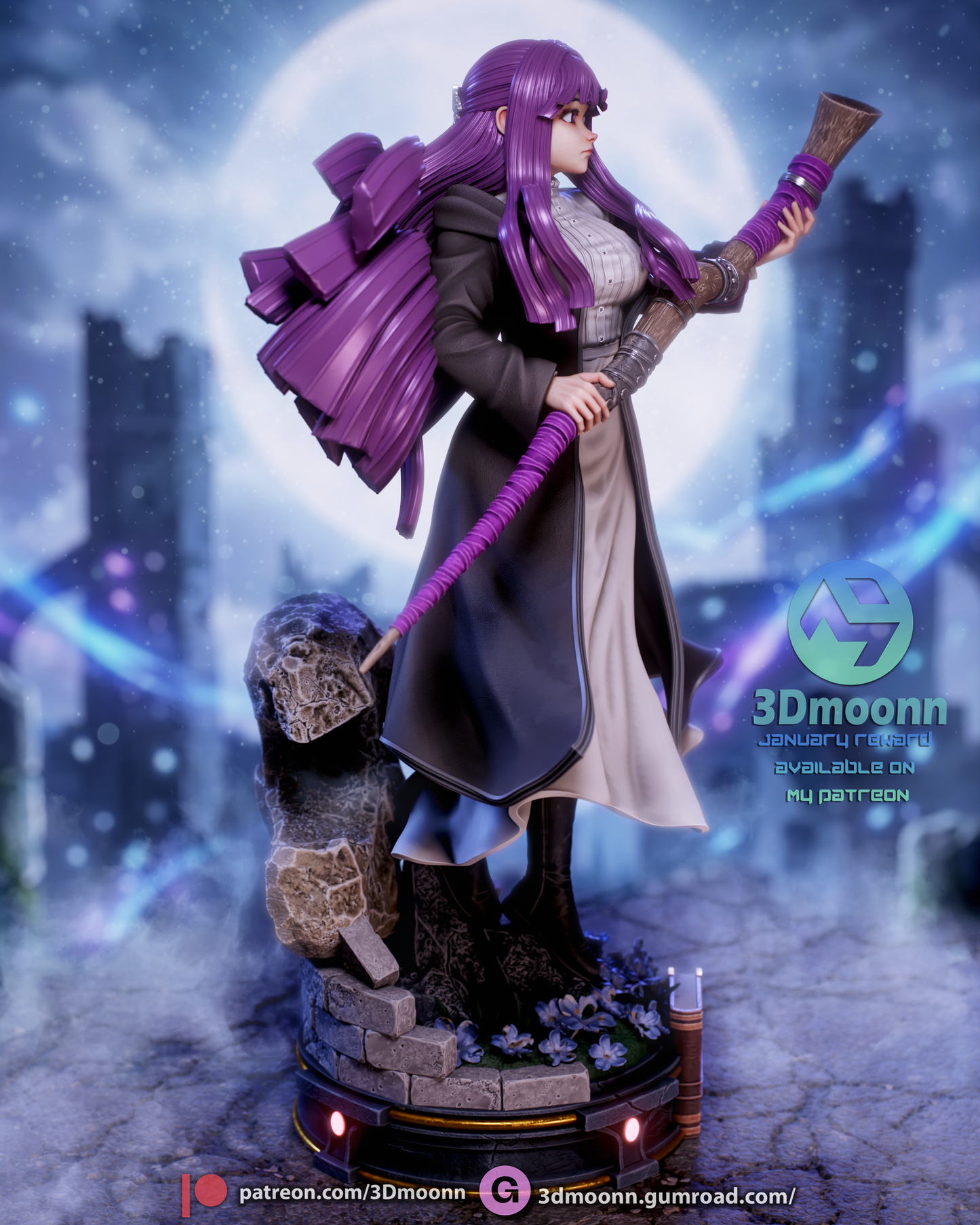 Fern (Sōsō no Frieren) - 3d Printed 1:6 model kit (Fan Art)