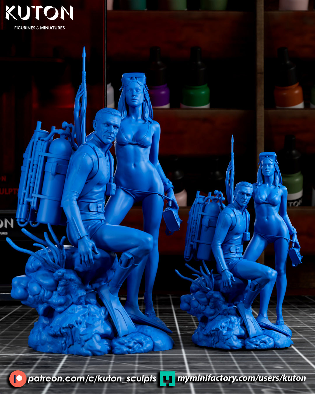 007 Diorama - 3D Printed Model kit - 10 Scale and Miniature 90mm