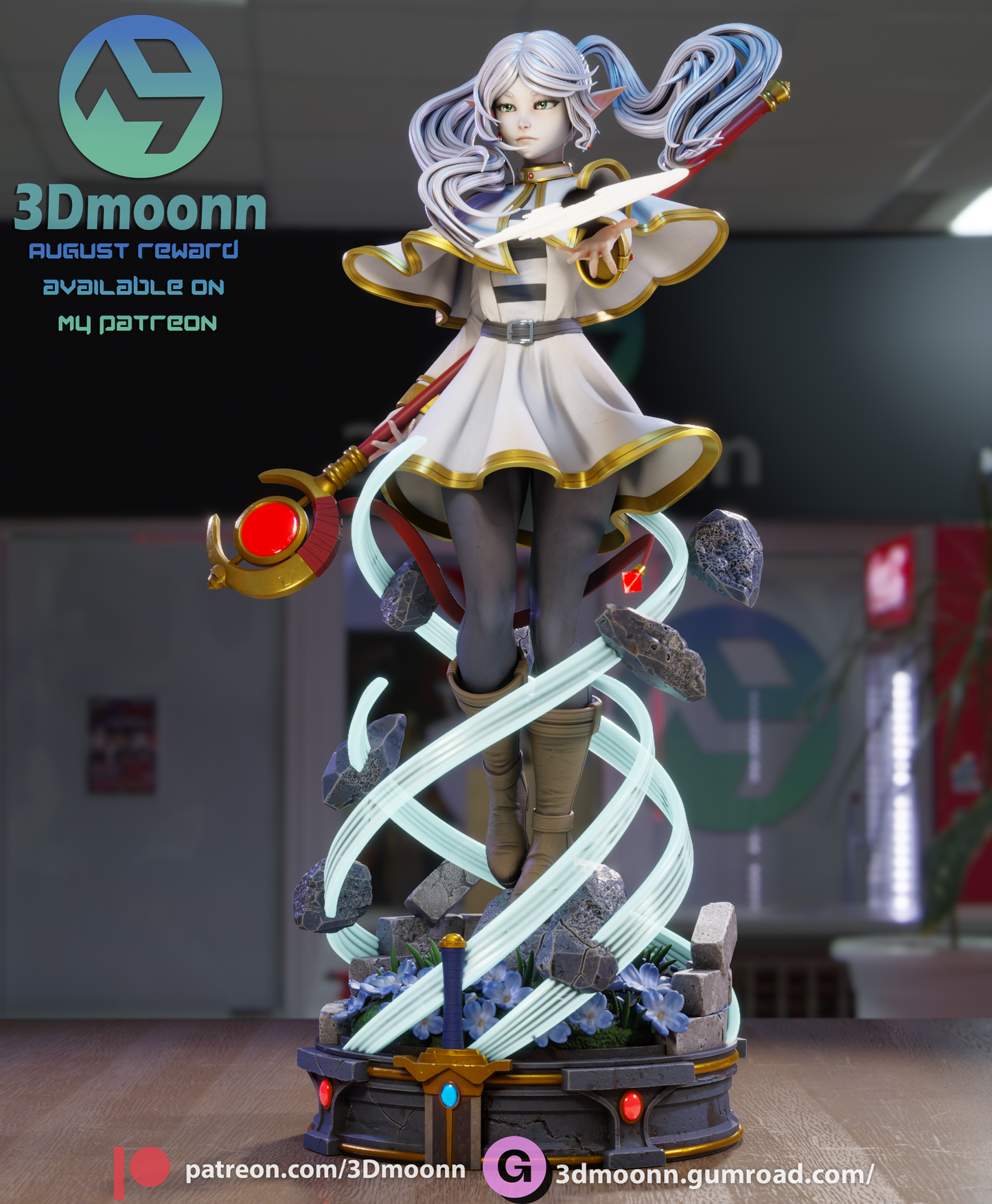 Frieren (Sōsō no Frieren) - 3d Printed 1:6 model kit (Fan Art)
