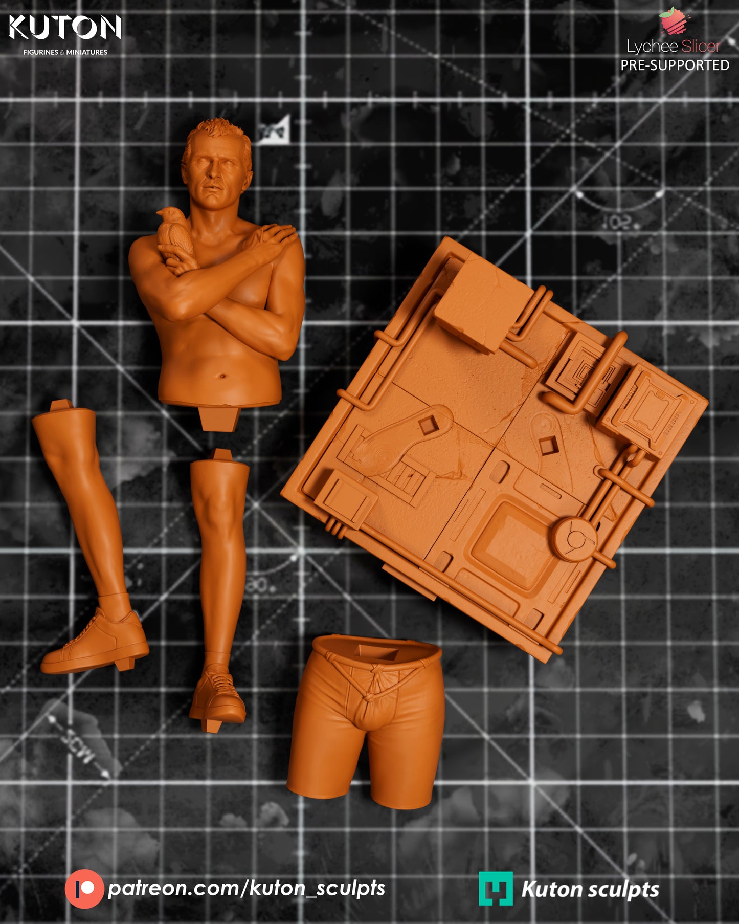 Roy Batty (Blade Runner) 3D Printed Model Kit - 1:10 Scale