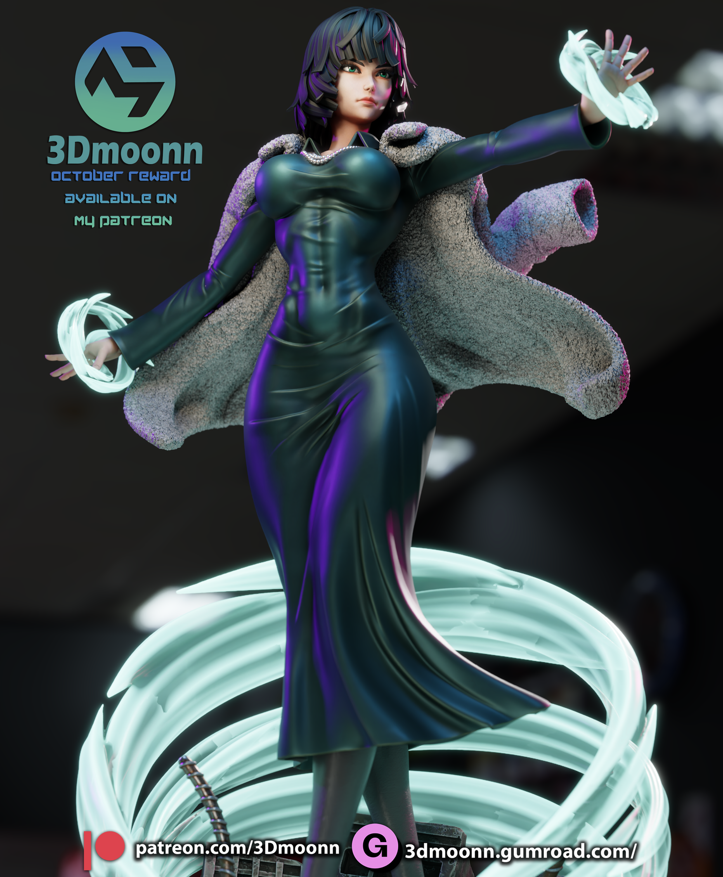 Fubuki (One Punch Man) - 3d Printed 1:6 model kit (Fan Art)