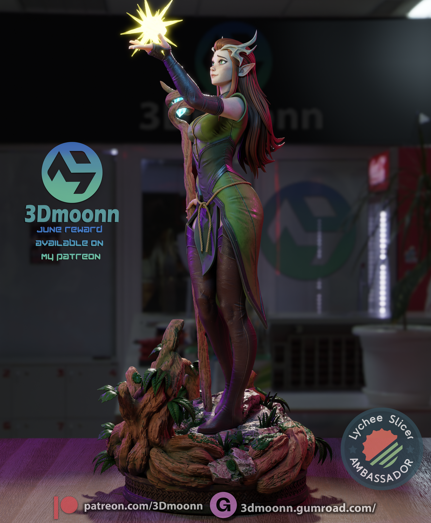 Kayleth (Vox Machina) - 3d Printed 1:6 model kit (Fan Art)