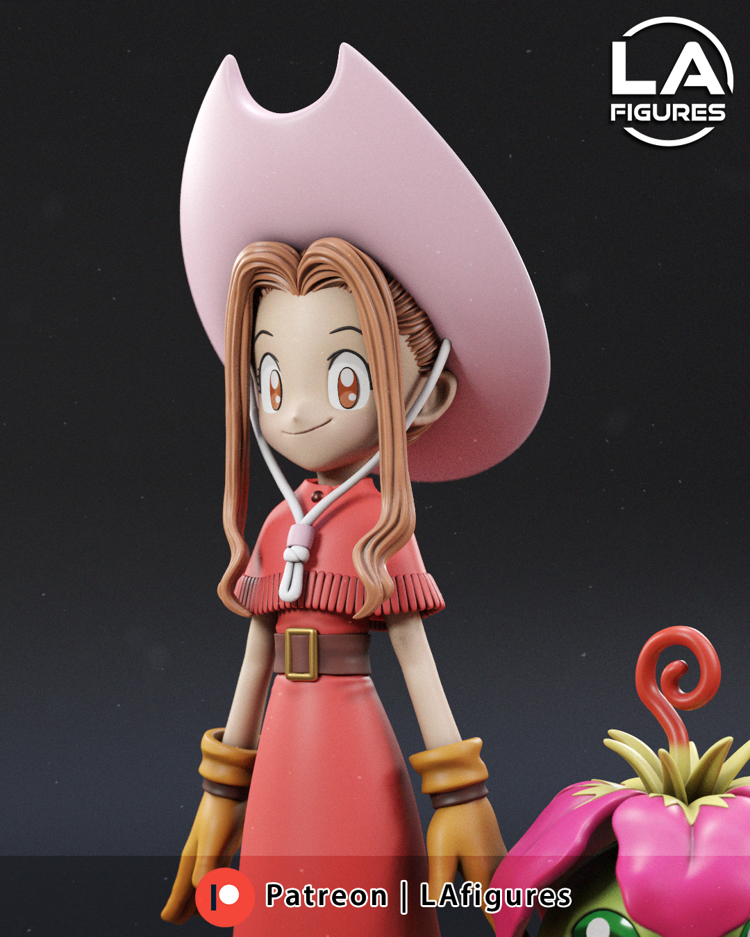 Mimi and Palmon (Digimon) Statue - 200mm - 3D Print Fan Art