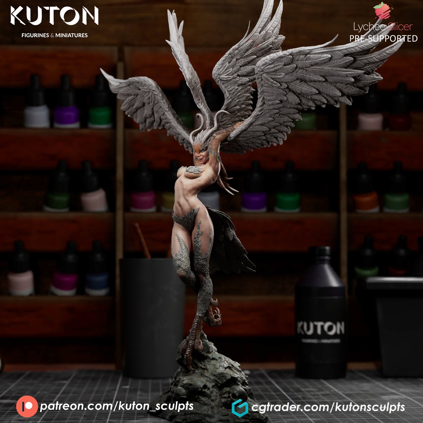 Serine Statue - 1/11 scale - 3D Print Kit