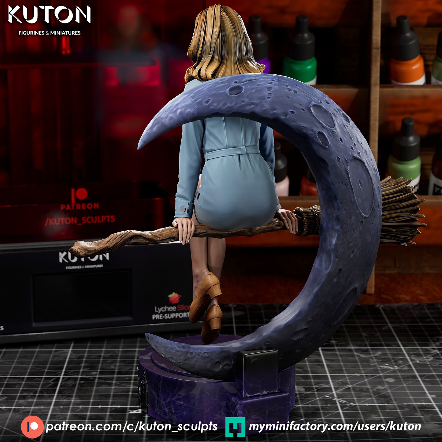 Bewitched- 3d Printed Model kit - Statue and Bust