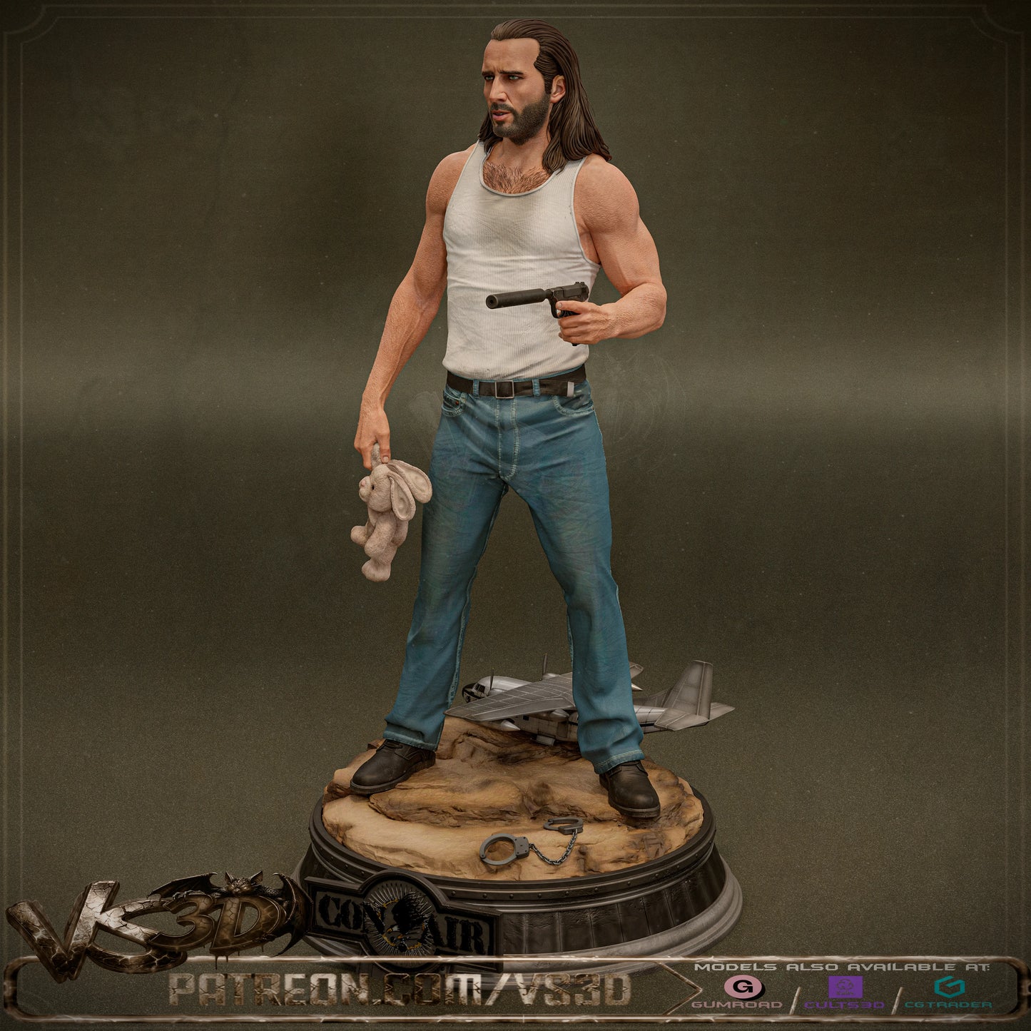 Cameron Poe - 10 Scale Model Kit Statue