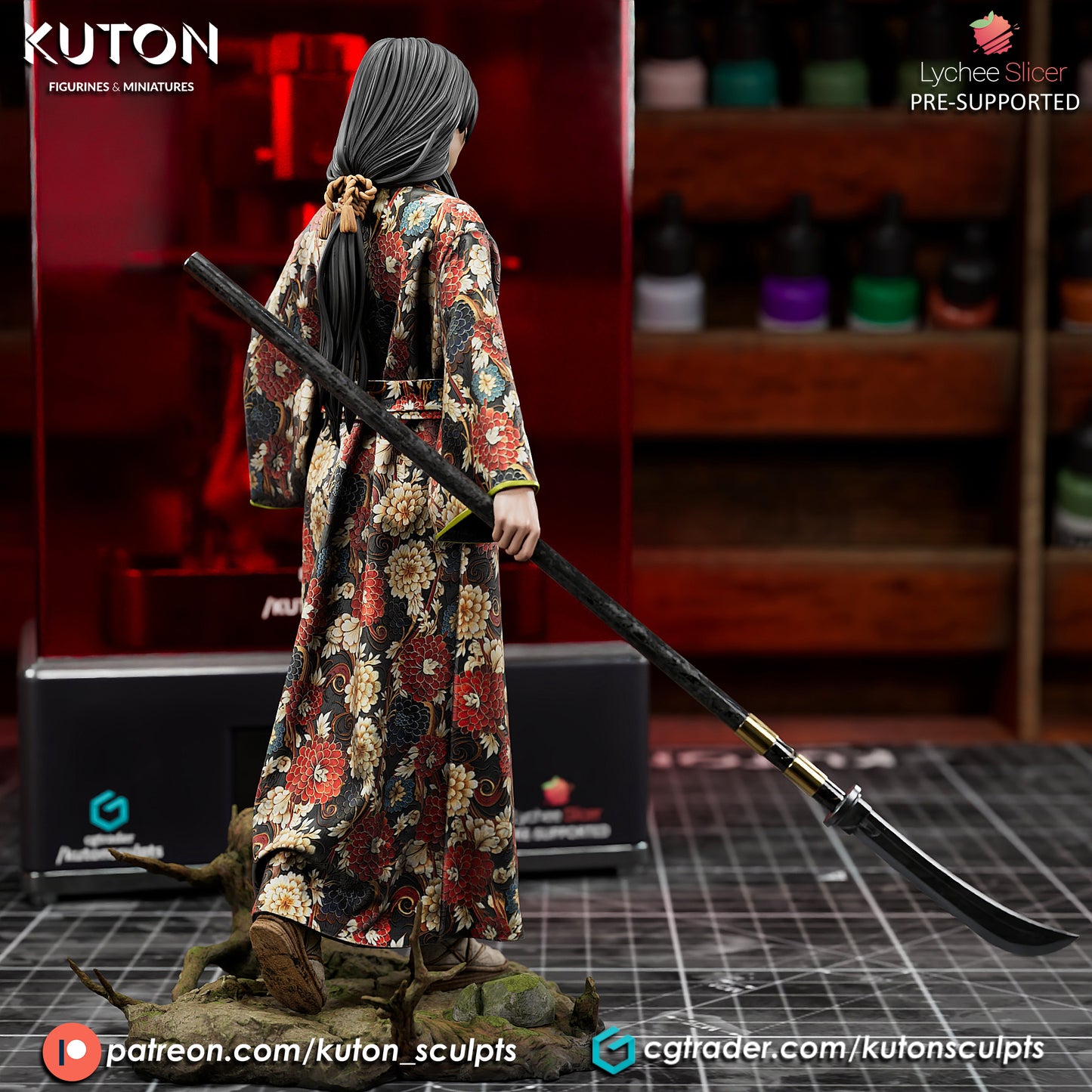 Ready to Post -1:10 - Lady Toda Mariko  - Unpainted and Unassembled