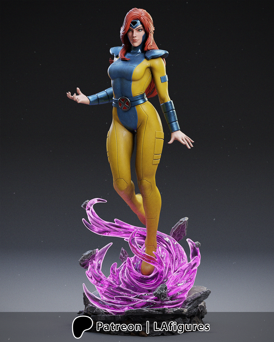 Jean Grey (X-Men) Statue - Fan Art - 10 scale (244mm) 3D Print Kit