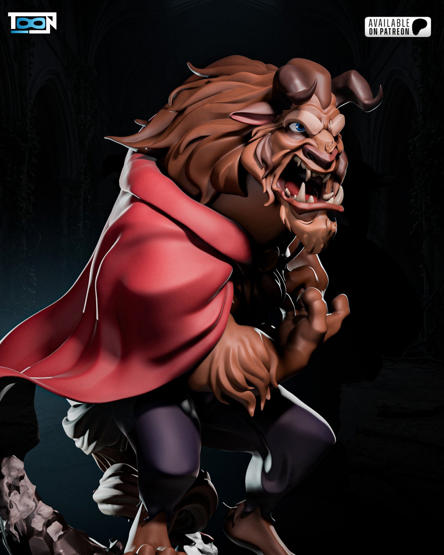 The Beast - 3D Printed Model Statue - 6 & 10 Scale