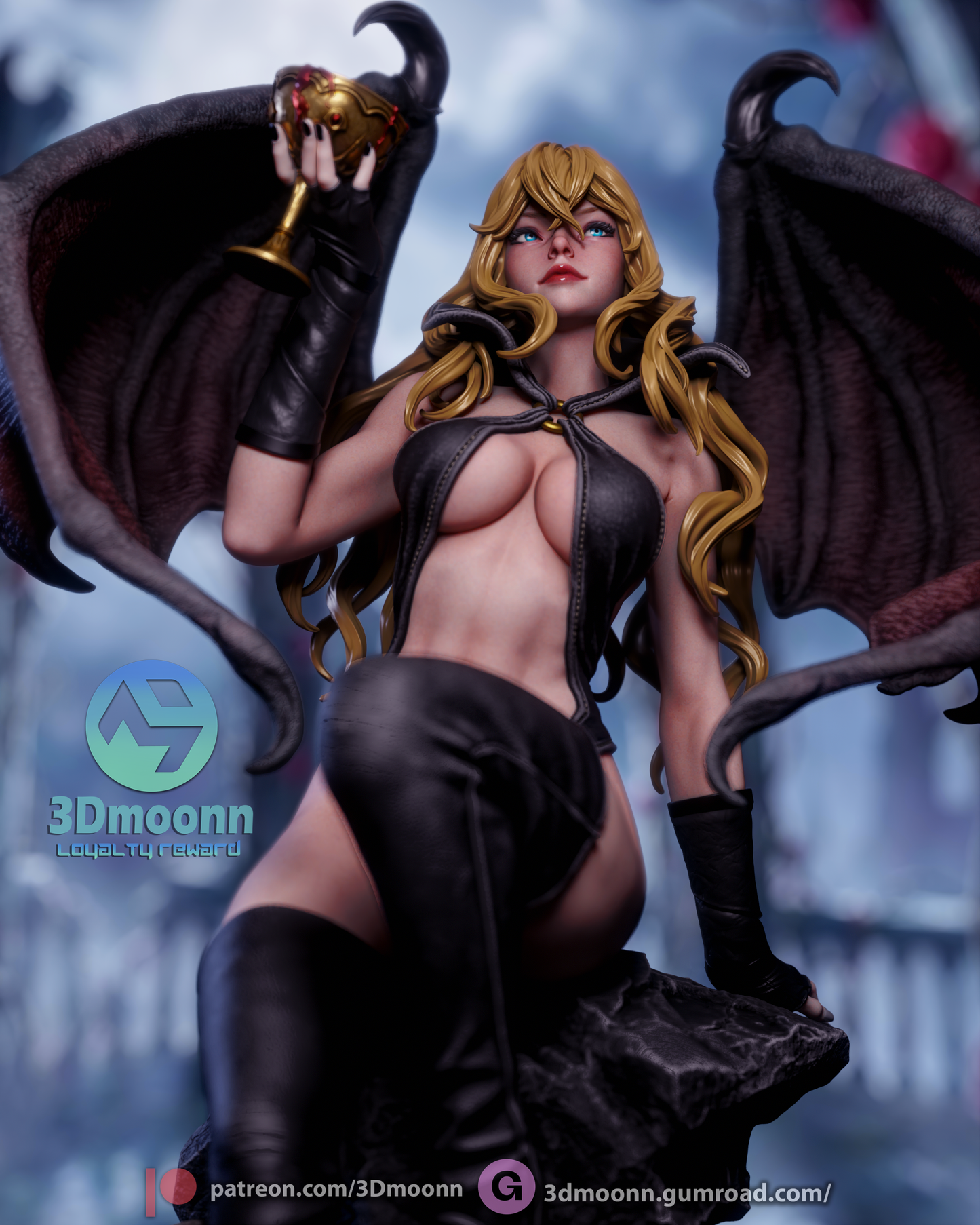 Draculina - 3d Printed model kit (Fan Art)