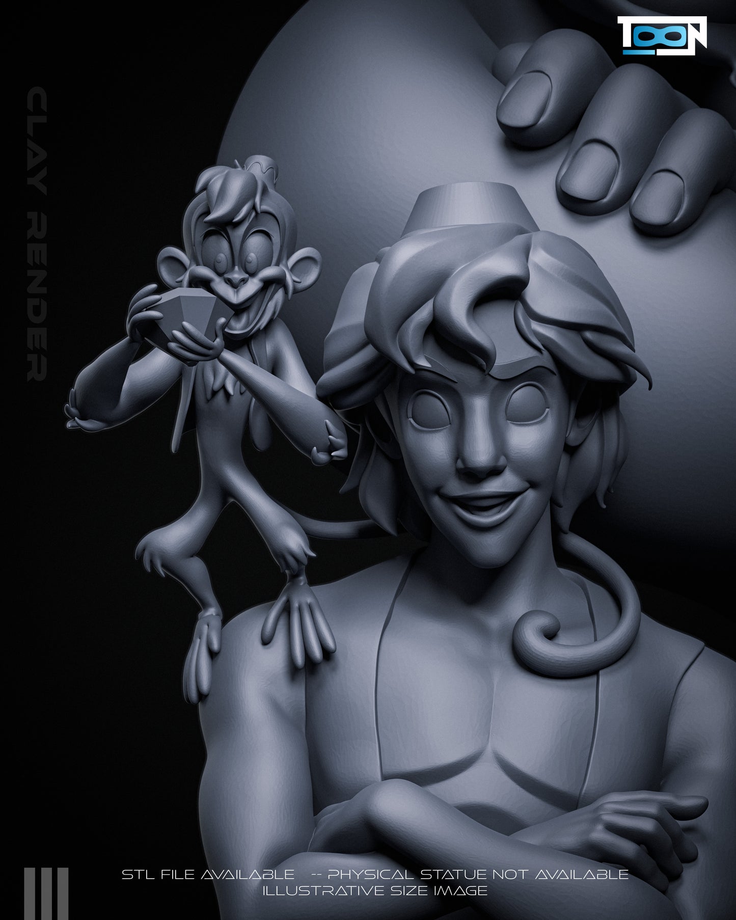Aladdin & Genie 3D Printed Model Kit - 6 Scale
